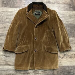 Vintage 70s Sz 40 Oakbrook Sportsgear Sears Corduroy The Acrilan Warm Borg Coat